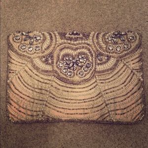 Charming Charlie Beaded Clutch
